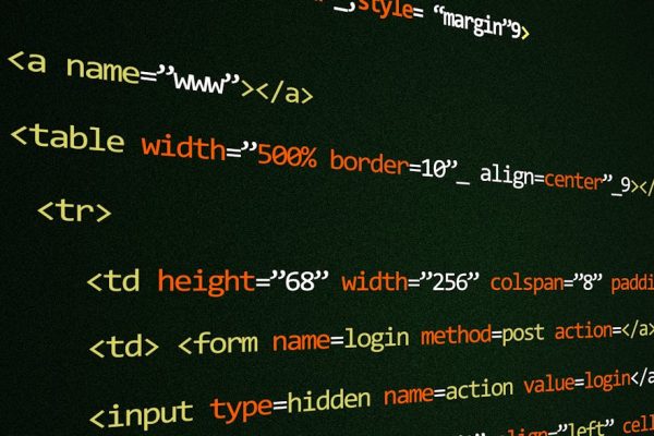 Close-up of HTML code lines highlighting web development concepts and techniques.