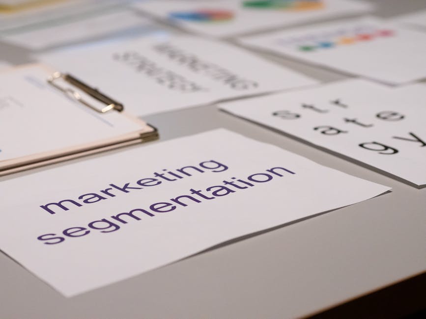 Close-up of various marketing documents on a desk, perfect for business and strategy discussions.