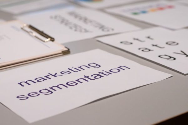 Close-up of various marketing documents on a desk, perfect for business and strategy discussions.