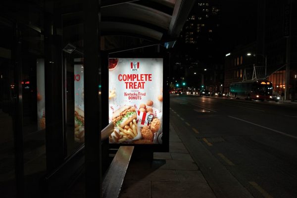 white and brown ice cream store