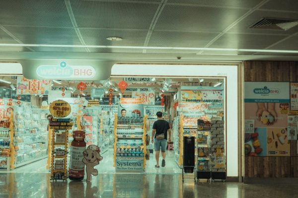 Explore retail excitement at Welcia BHG store, Singapore. Discover a bustling shopping experience.