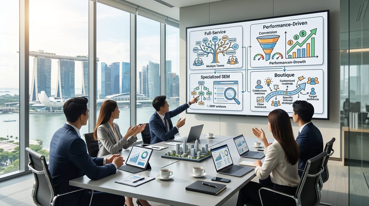 Types of SEM Agencies and How They Differ — How to Choose the Right SEM Agency in Singapore: A Practical Guide for 2026